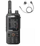 Inrico T320 V2 4G LTE Zello Portofoon, GPS, Smartphone, GSM, Wifi en D-shape oortje