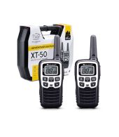 Midland XT50 Adventure PMR446 walkie talkie set met koffer oortjes en tafel lader