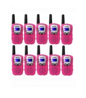 Set van 10 Retevis RT388 walkie talkies roze OP=OP