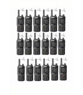 Set van 18 Inrico T320 V2 4G LTE Zello Portofoon, GPS, Wifi met beveiliging oortje