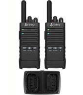 Set van 2 Cobra PX650 UHF PMR446 vergunningsvrije slimline portofoons IP54 