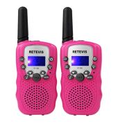 Set van 2 Retevis RT388 walkie talkies roze OP=OP