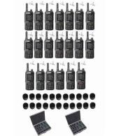 Set van 20 Inrico T320 V2 4G LTE Zello Portofoon, GPS, Wifi met tafellader beveiliging oortje en koffer