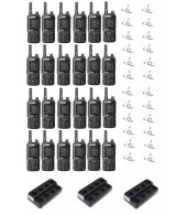 Set van 24 Inrico T320 V2 4G LTE Zello Portofoon, GPS, Wifi met multilader en beveiliging oortje
