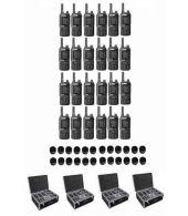 Set van 24 Inrico T320 V2 4G LTE Zello Portofoon, GPS, Wifi met tafellader en koffer
