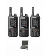 Set van 3 Inrico T320 V2 4G LTE Zello Portofoon, GPS, Wifi met koffer