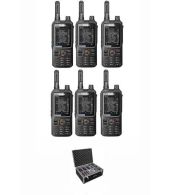 Set van 6 Inrico T320 V2 4G LTE Zello Portofoon, GPS, Wifi met koffer